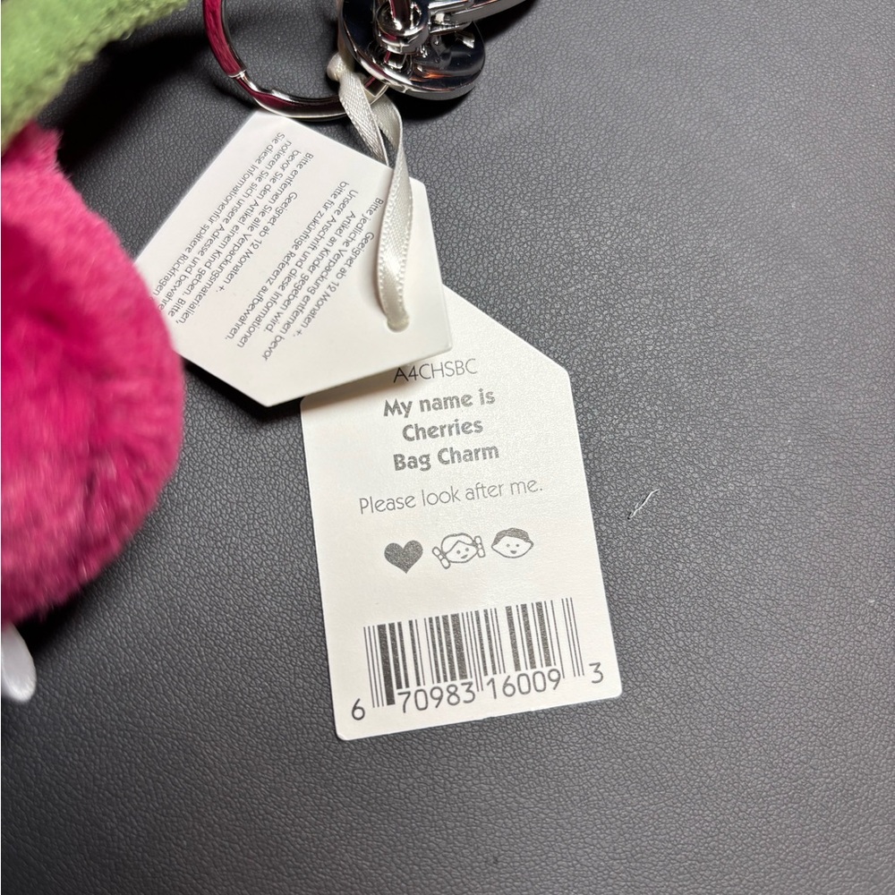 Jellycat Amusables Cherries Bag Charm - RETIRED - Picture 7 of 10